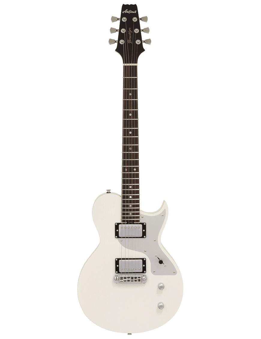 Aria Pro Ii Guitarra Eléctrica 718-Mk2 Brooklyn Les Paul Style | Color: Open Pore White