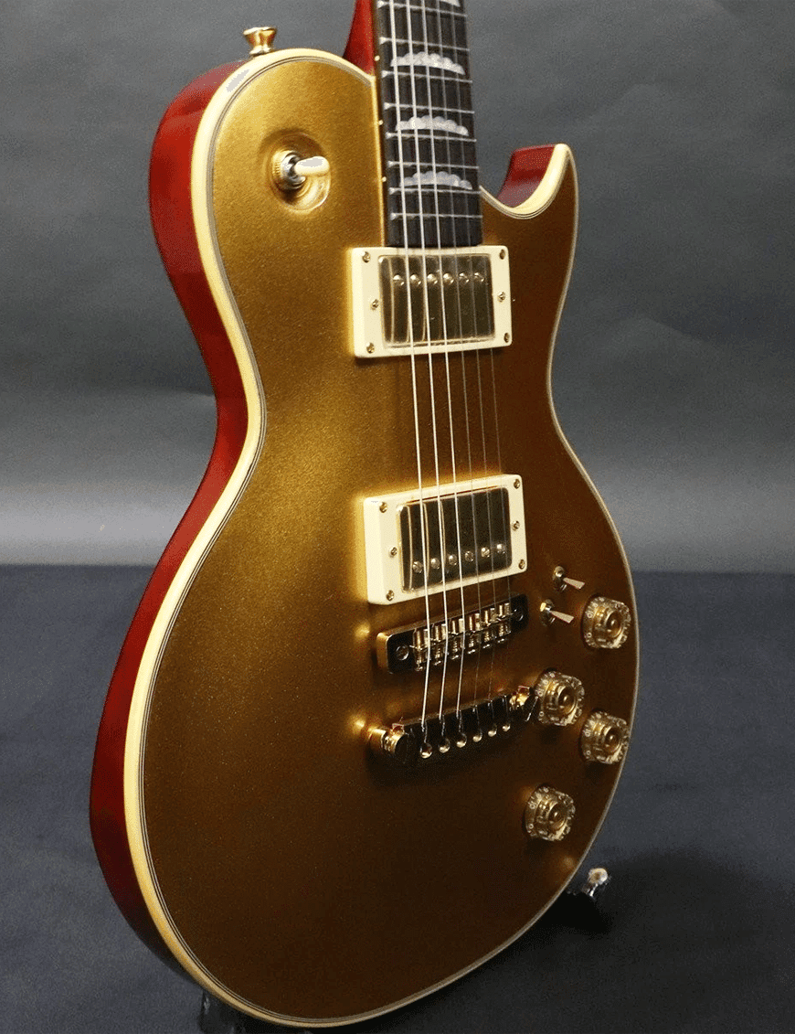 Aria® Pe-F80 Guitarra Eléctrica Genuine "Pe" Pedigree Edición Limitada | Gold Top
