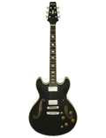 Aria® Ta-Class Guitarra Eléctrica Semi-Hollow 335 Style | Black