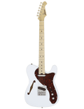 Aria Pro Ii Guitarra Eléctrica Semi-Hollow Teg-Tl Telecaster Style | Color: White