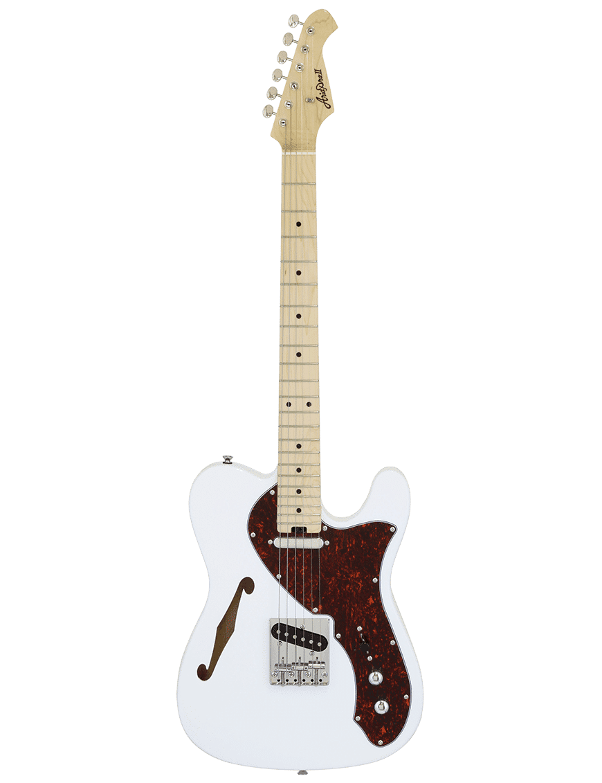 Aria Pro Ii Guitarra Eléctrica Semi-Hollow Teg-Tl Telecaster Style | Color: White