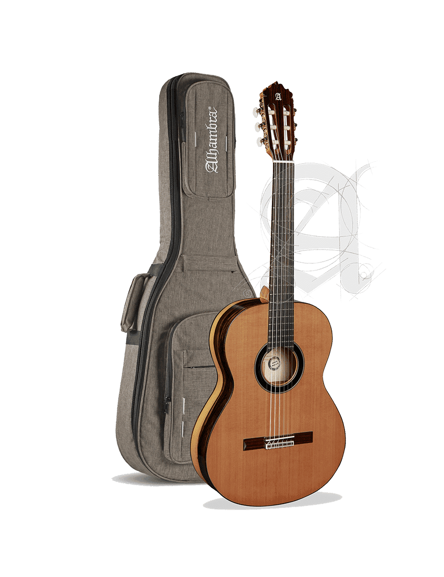 Alhambra Guitarra Clásica Conservatorio 6 Ebano Funda 9738