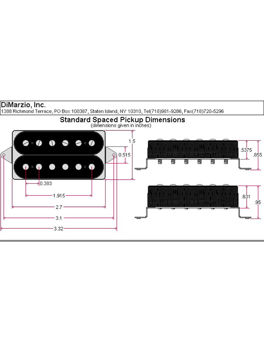 Dimarzio Capsula Humbucker Dp159 Bk Evolution Bridge