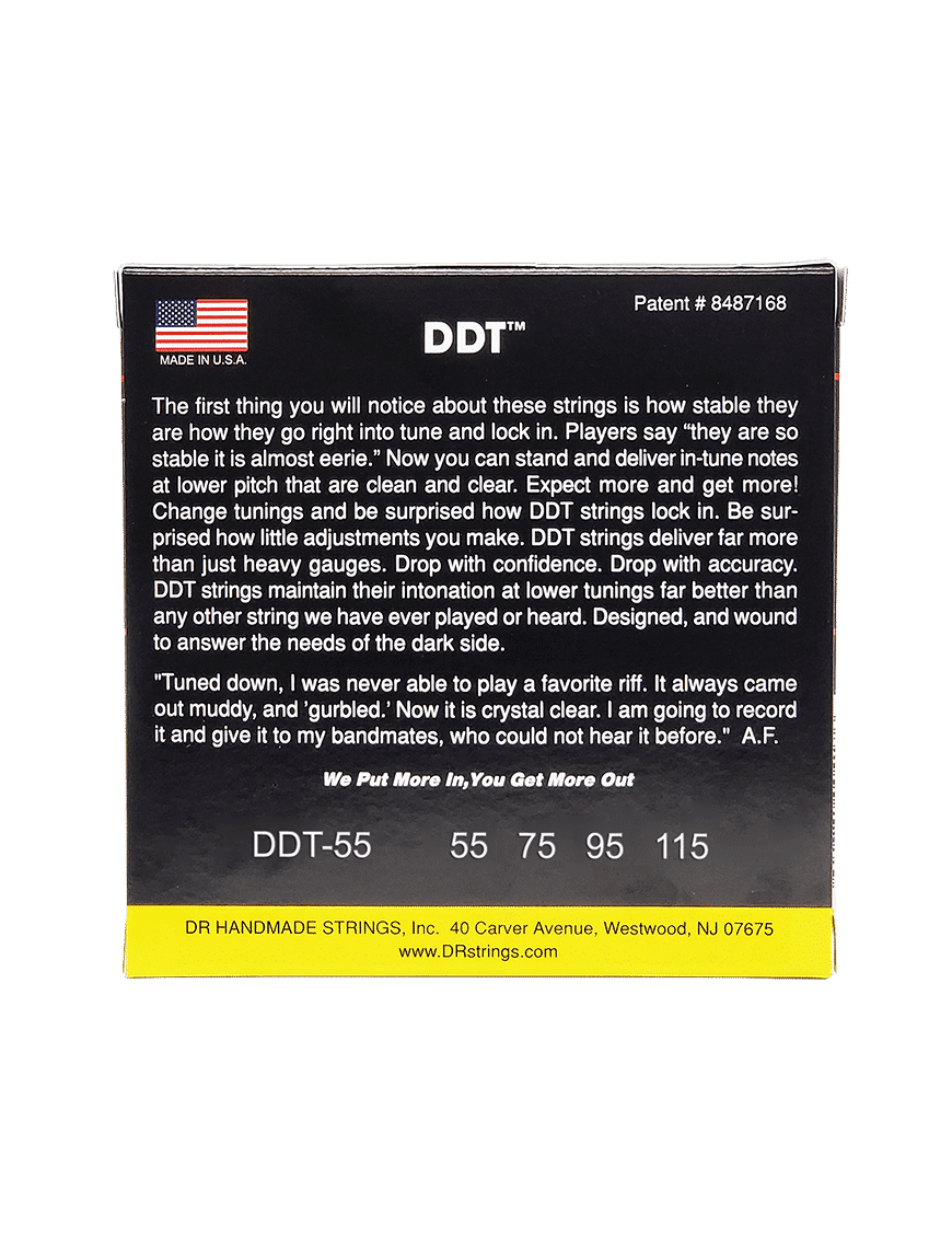 Dr Ddt™ Ddt-55 Cuerdas Bajo Eléctrico 4 Cuerdas 55-115 Heavier