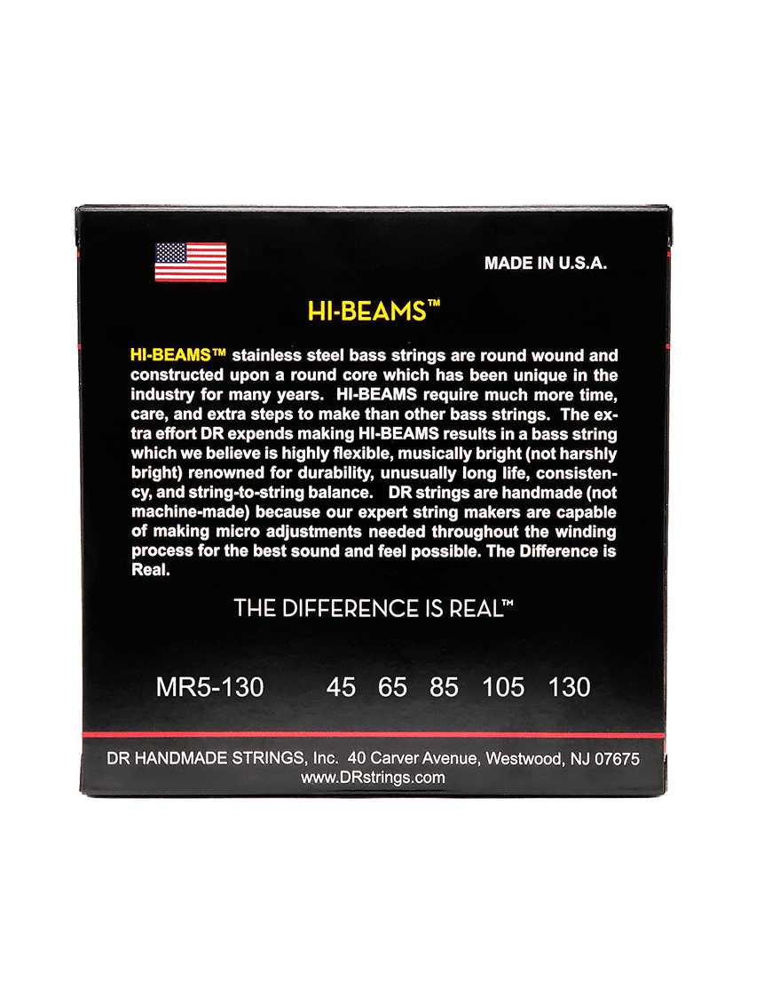 Dr Cuerdas Bajo 5 Cuerdas Mr-45-130 Hi-Beams Medium