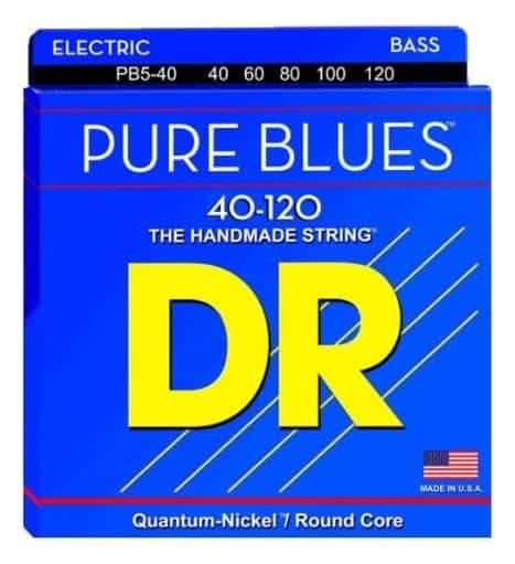 Dr Cuerdas Bajo 5 Cuerdas Pb5-40-120  Pure Blues Light