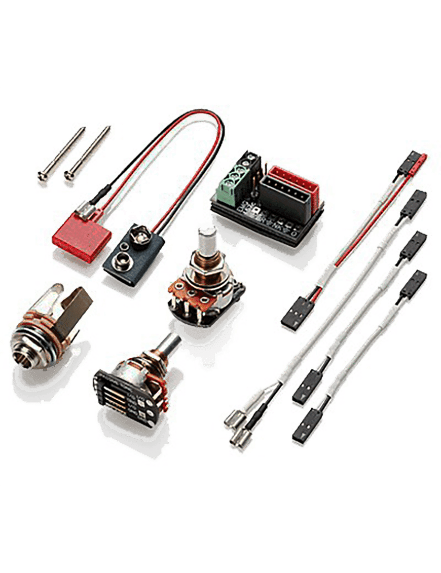 Emg 40dc Cápsulas Bajo 5 Cuerdas Soapbar Kit Montaje Black