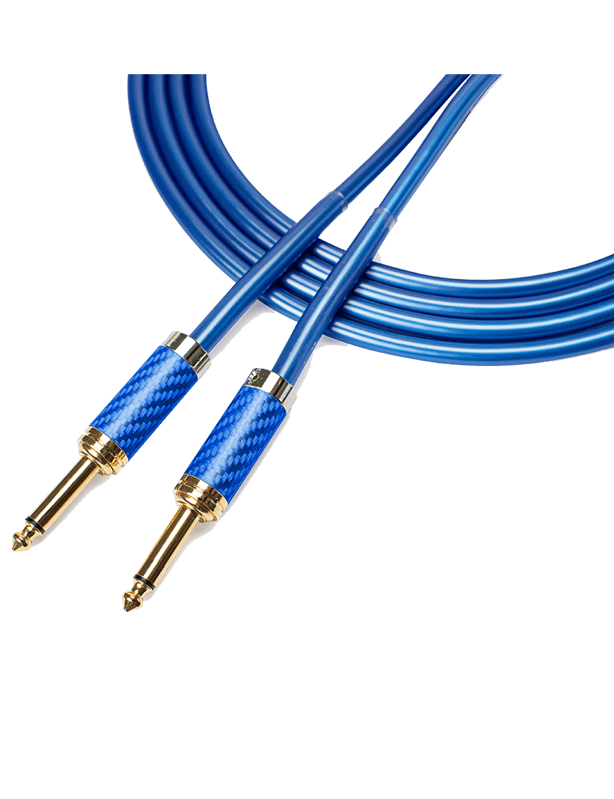 Santo Angelo® Metal Dci Blue 4.57mt Cable Instrumentos Plug ¼" Recto A Plug ¼" Recto Ofhc