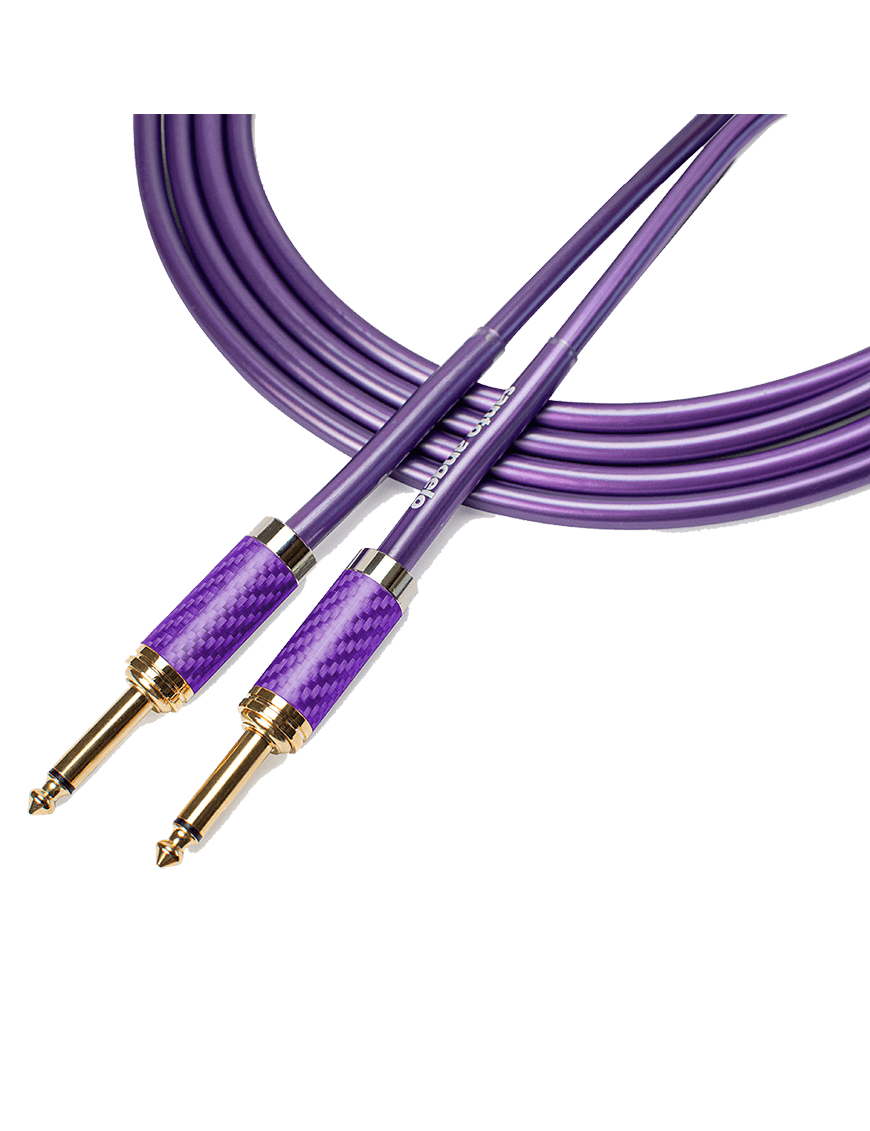 Santo Angelo® Metal Dci Purple 4.57mt Cable Instrumentos Plug ¼" Recto A Plug ¼" Recto Ofhc