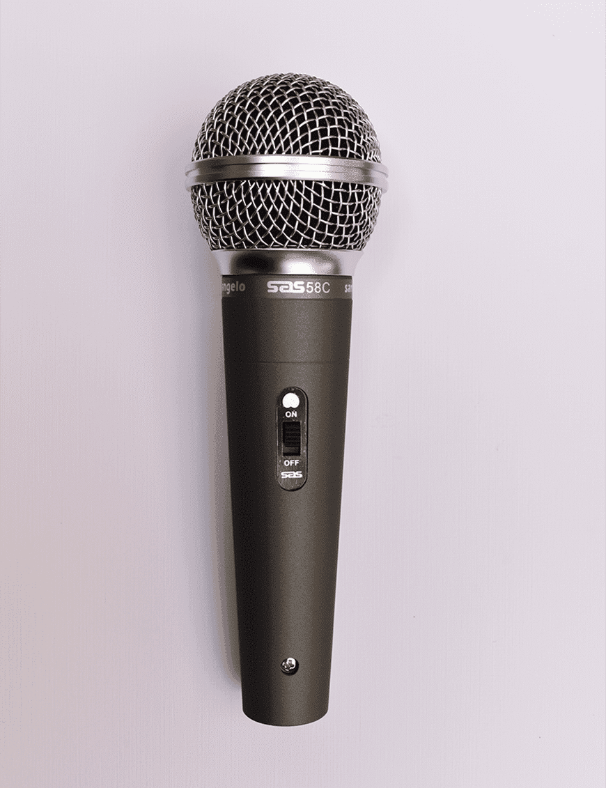Santo Angelo Sas58c Micrófono Vocal Dinámico Switch Clip Case