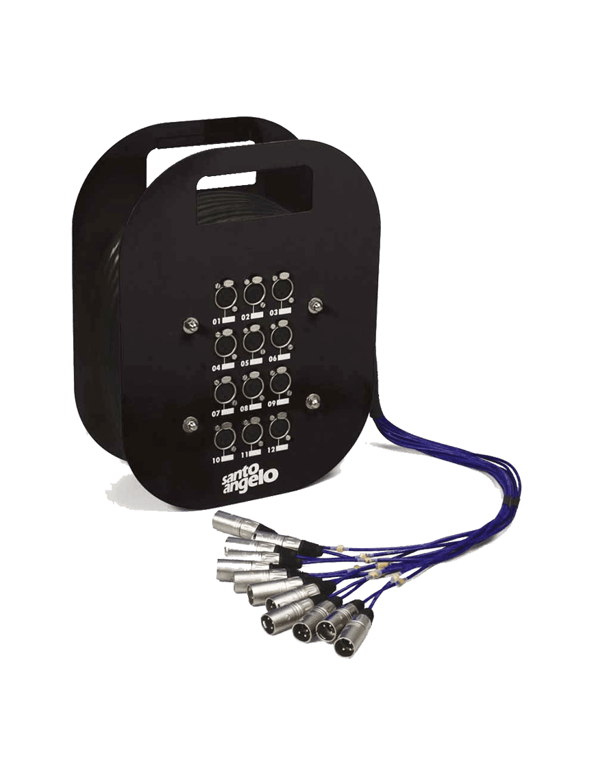Santo Angelo Multipar Sub-Snake Bateria Xlr A Xlr 12v 10mt