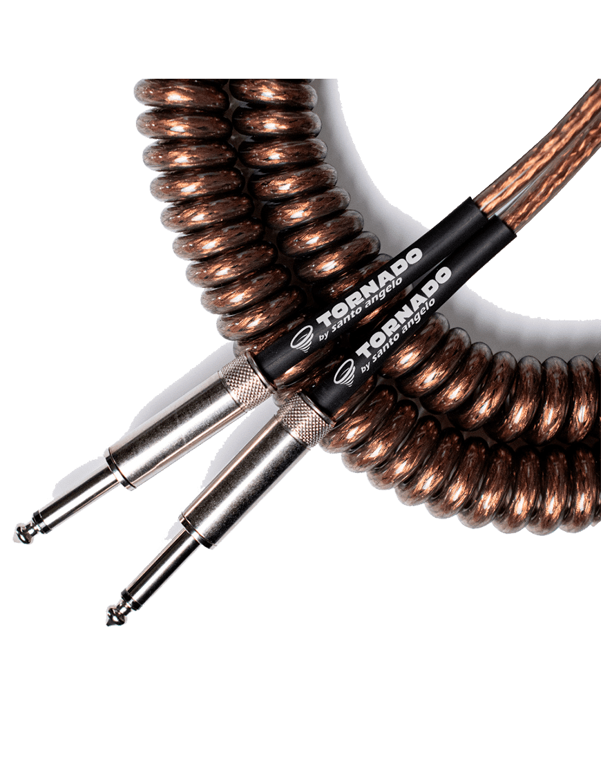Santo Angelo® Tornado Cobre Cable Instrumentos Plug ¼" Recto A Plug ¼" Recto Ofhc | 9.15mt