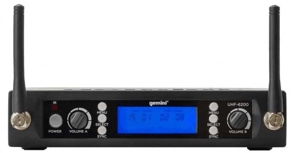 Gemini Uhf-6200m Sistema Inalámbrico Mano Doble Uhf