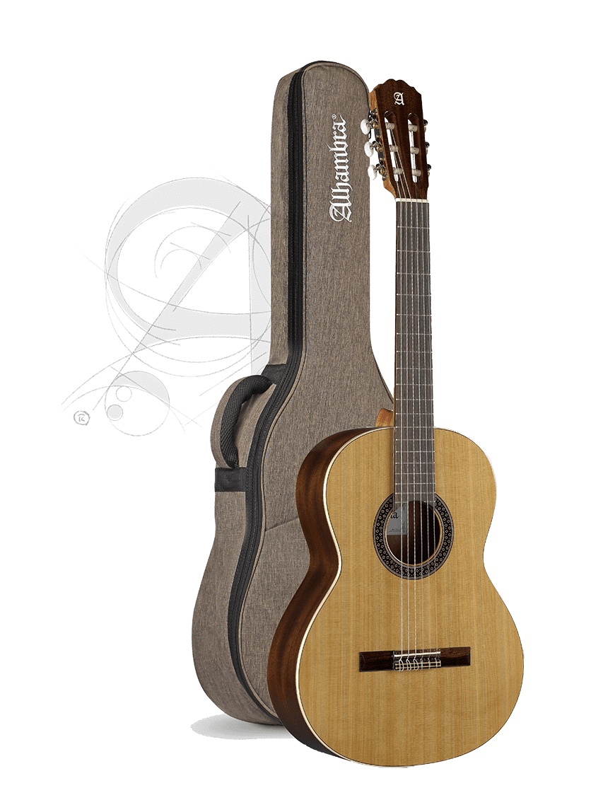 Alhambra Guitarra Clásica Estudio 1c Ht Ez Fishman Funda 9730