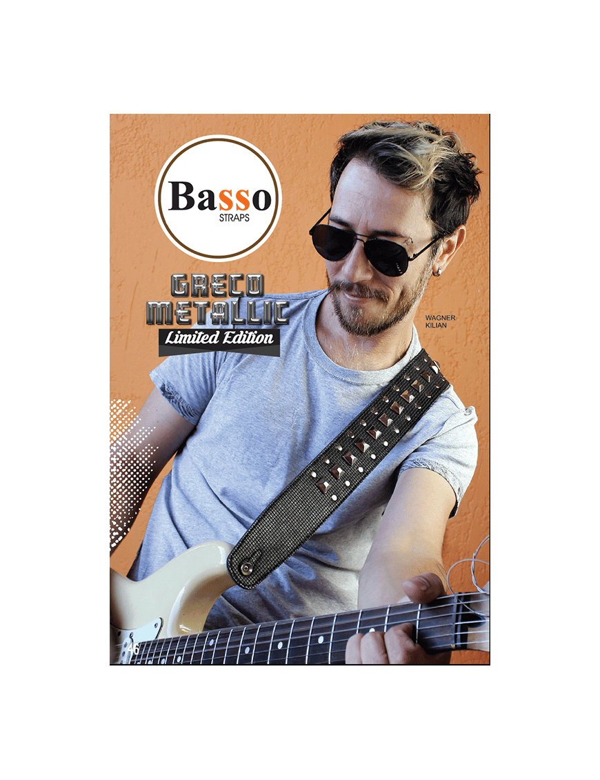 Basso® Correa Guitarra Greco Metallic 1 Edición Limitada 6 Cm
