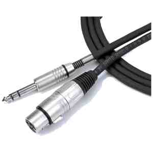 Santo Angelo® AC11 Cable Audio 1Plug ¼" TRS A 1XLR Hembra OFHC | 90 Cm