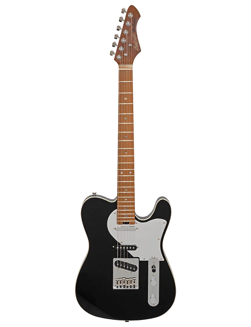 Aria Pro II Guitarra Eléctrica 615-GTR Tele Black Alumin