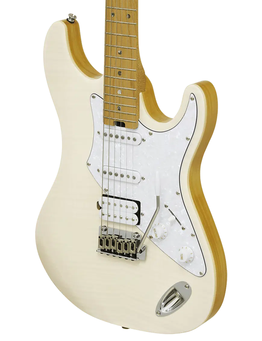 Aria Pro II Guitarra Eléctrica 714-MK2 Fullerton Flamed Stratocaster Style - Imagen 2