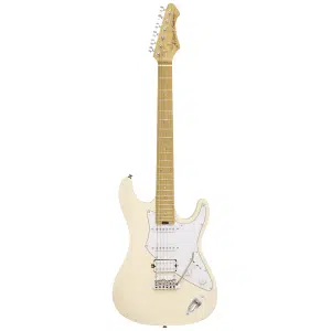 Aria Pro II Guitarra Eléctrica 714-MK2 Fullerton Flamed Stratocaster Style