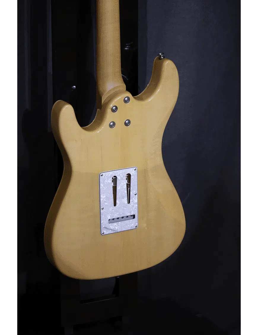 Aria Pro II Guitarra Eléctrica 714-MK2 Fullerton Flamed Stratocaster Style - Imagen 7