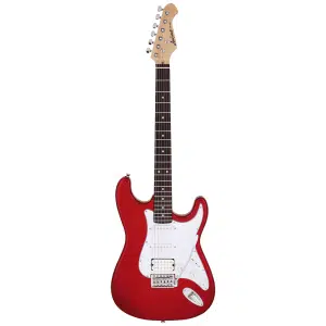 Aria Pro II Guitarra Eléctrica STG-004 HSS Tremolo Stratocaster Style | Color: Candy Apple Red