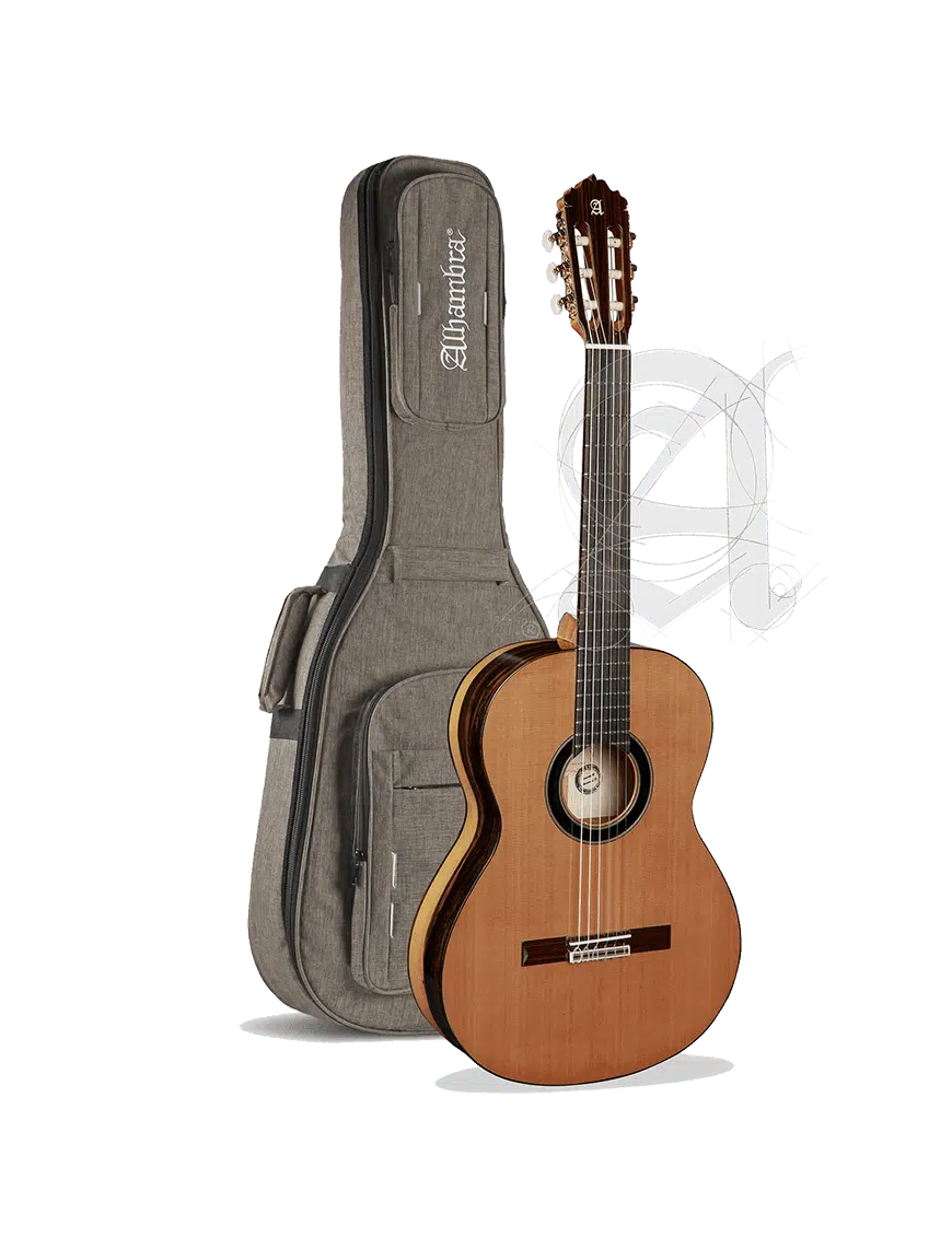 Alhambra Guitarra Clásica Conservatorio 6 Ebano Funda 9738
