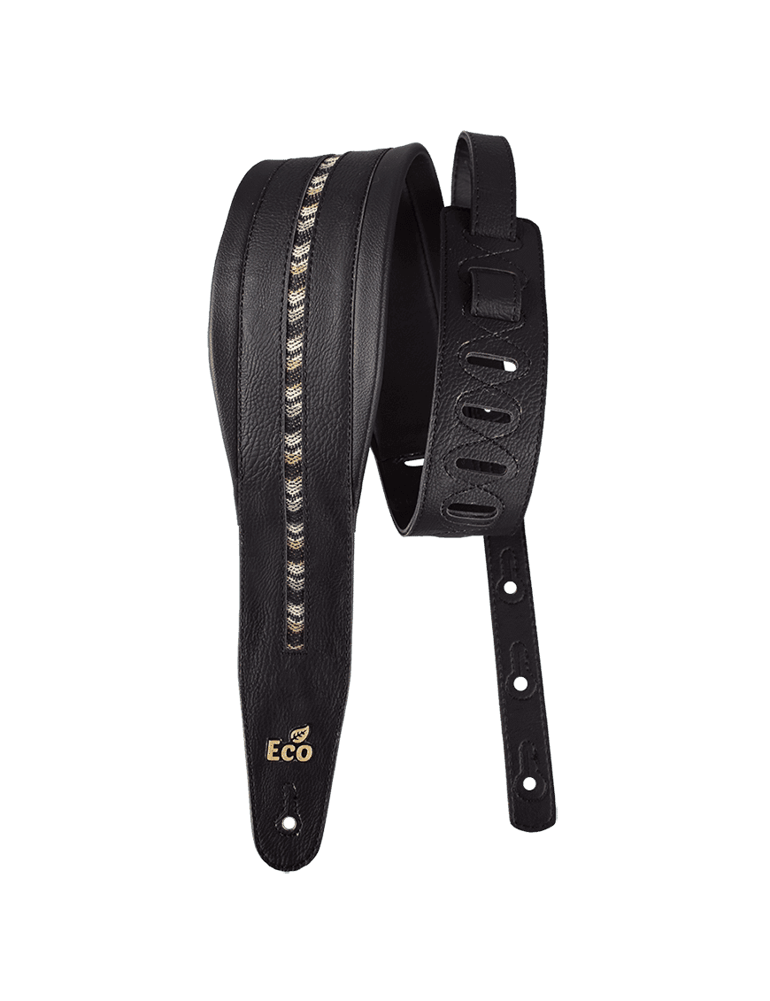 Basso Groove Correa Bajo EcoStrap Vegano 9 Cm Color: Negro