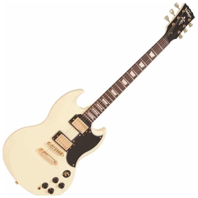 Vintage Guitarra Eléctrica Vintage White VS6VW