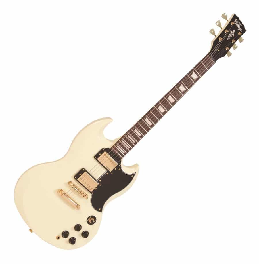 Vintage Guitarra Eléctrica Vintage White VS6VW