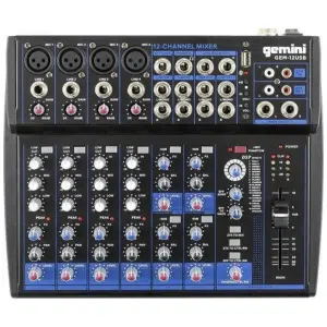 Gemini GEM-12USB Mezclador Análogo 12 Canales USB - Bluetooth