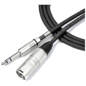 Santo Angelo AC12 3mt Cable Audio Estudio 1Plug ¼" TRS a XLR