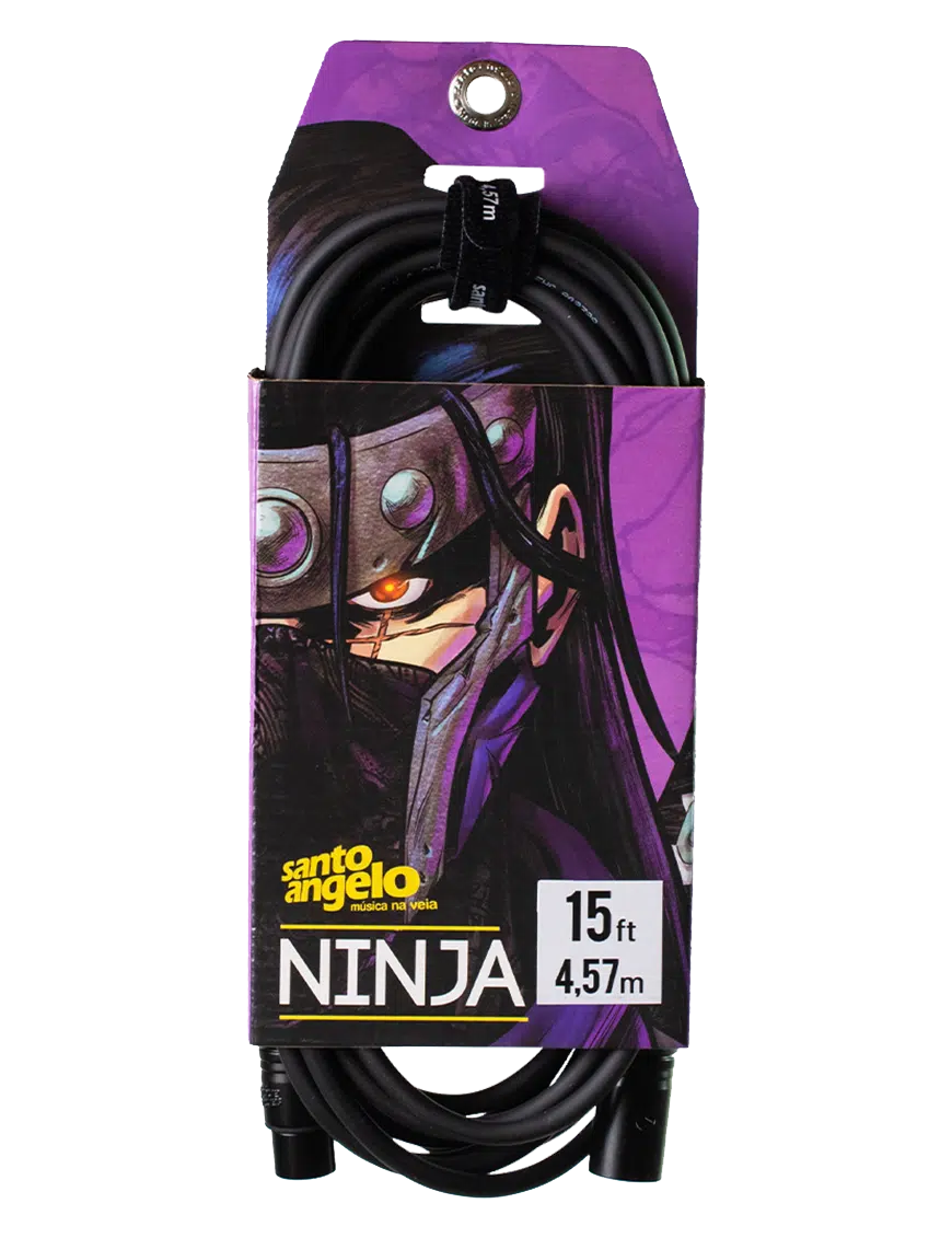 Santo Angelo® NINJA LW 3.05 mt Cable Micrófono XLR a XLR OFHC