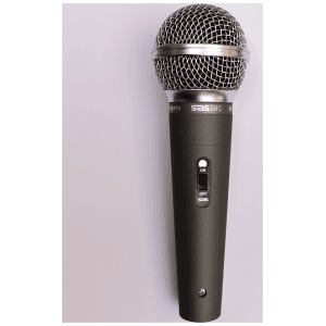 Santo Angelo SAS58C Micrófono Vocal Dinámico Switch Clip Case