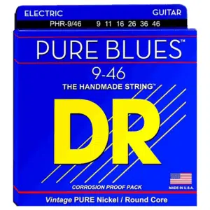 DR Cuerdas Guitarra Eléctrica 6 Cuerdas PURES BLUES™ PHR-9-46 Light Heavy