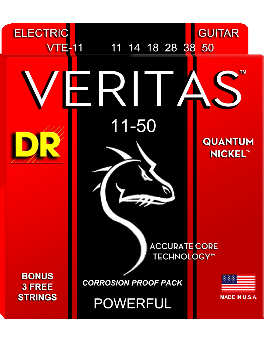 DR Cuerdas Guitarra Eléctrica 6 Cuerdas VERITAS™ VTE-11-50 Heavy