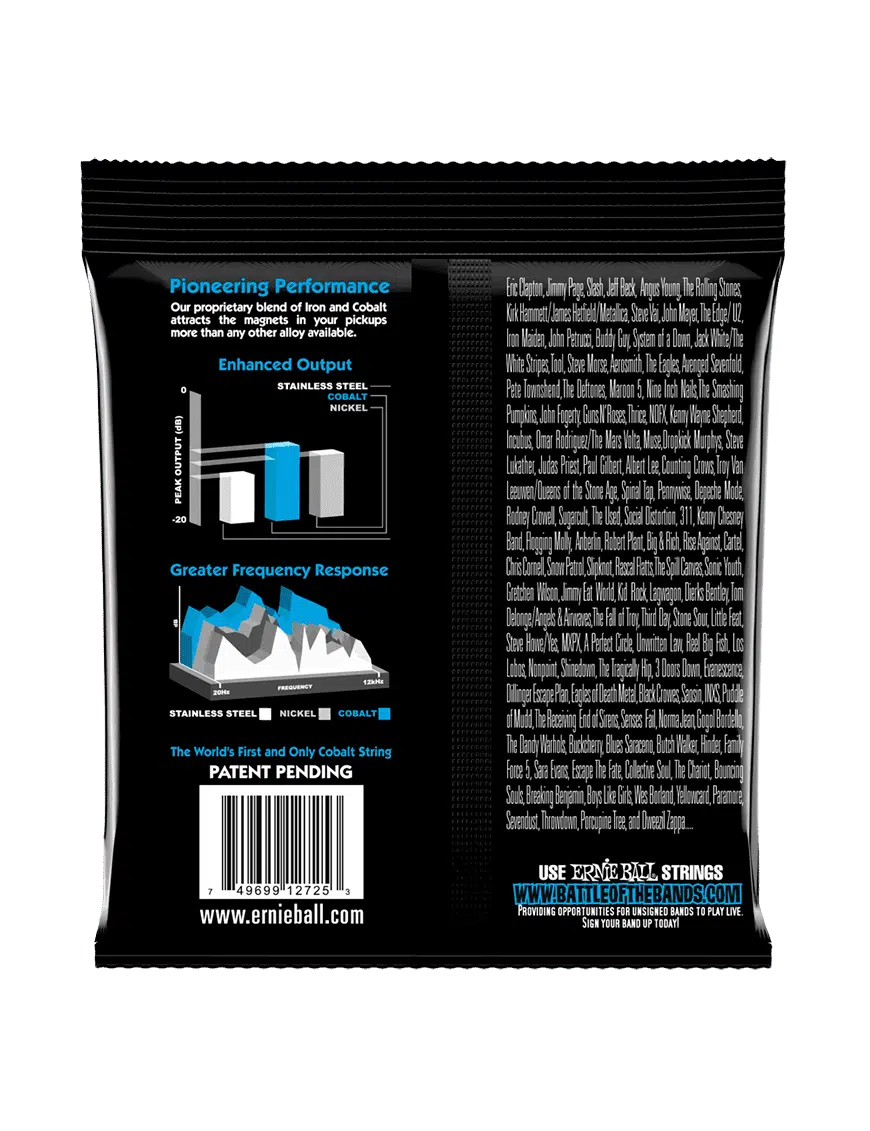 Ernie Ball Cuerdas Guitarra Eléctrica 8-38 EXTRA SLINKY COBALT - Imagen 2