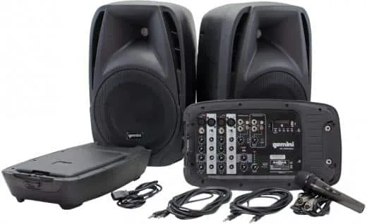 Gemini ES210MXBLU Cajas Pasivas 10" Sistema de Audio Portable