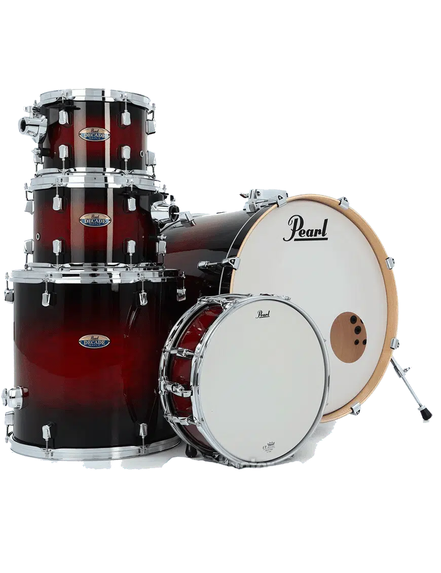 Pearl® DECADE DMP925 Batería Acústica Set: 5 Piezas + Hardware Color: Deep Red Burst - Imagen 8