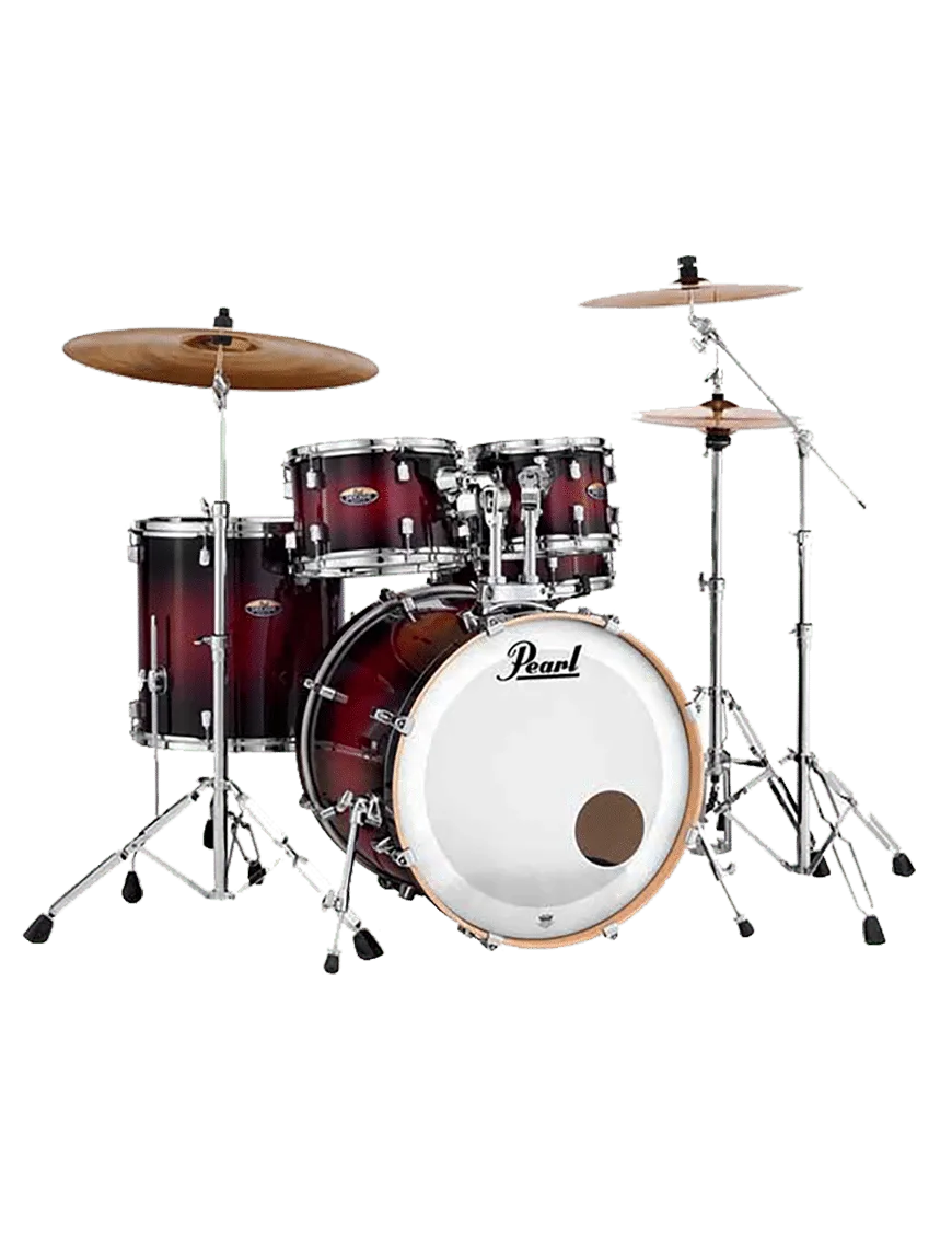 Pearl® DECADE DMP925 Batería Acústica Set: 5 Piezas + Hardware Color: Deep Red Burst