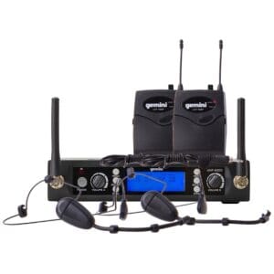 Gemini UHF6200HL Sistema Inalámbrico de Cintillo Doble UHF