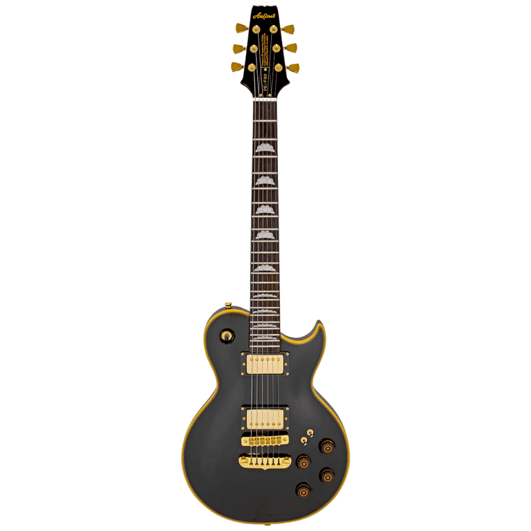 Aria Pro II PE-F80 Guitarra Eléctrica Genuine PE Pedigree Black Top