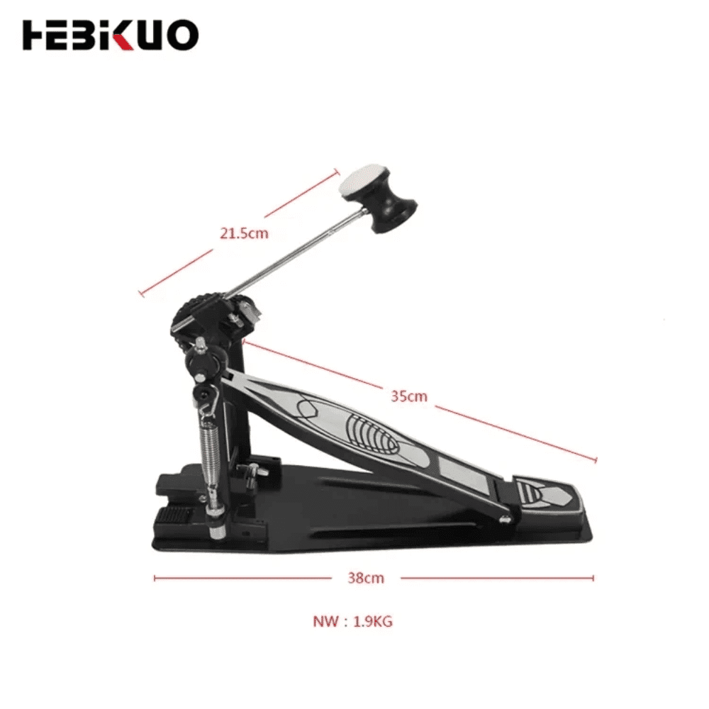 Hebikuo Pedal de Bombo Simple para Batería G610 - Imagen 3
