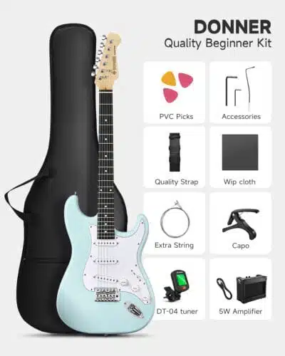 Donner DST-80 Kit de Guitarra Eléctrica con Amplificador - Imagen 8