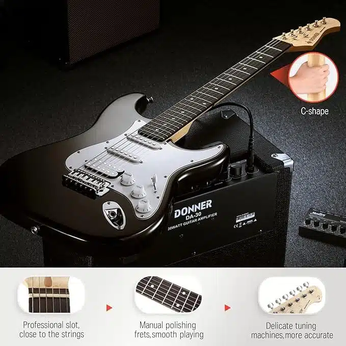 Donner DST-100 Kit de Guitarra Eléctrica con Amplificador - Imagen 4