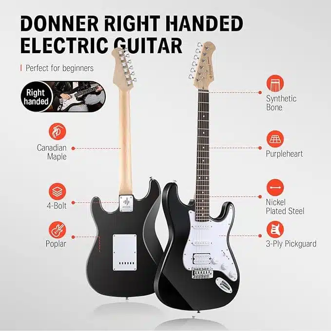 Donner DST-100 Kit de Guitarra Eléctrica con Amplificador - Imagen 3