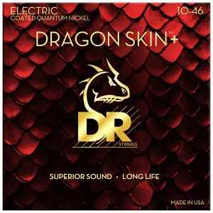 DR DRAGON SKIN+™ 10-46 Cuerdas Guitarra Eléctrica Quantum Nickel Recubiertas