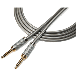 Santo Angelo® METAL DCI Silver 6.10mt Cable Instrumentos Plug ¼" Recto a Plug ¼" Recto OFHC