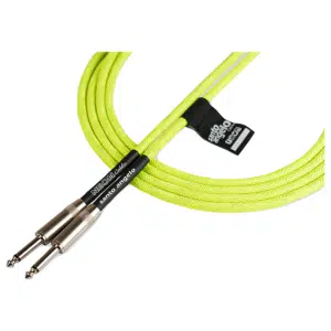 Santo Angelo® NEON Green Cable Instrumentos Plug ¼" Recto a Plug ¼" Recto OFHC | 6.10mt