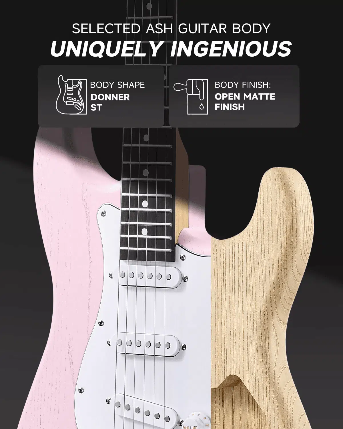 Donner DST-80 Kit de Guitarra Eléctrica con Amplificador - Imagen 3