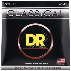 DR Cuerdas CN-M CLASSICAL Guitarra Clásica Nylon Tensión Media 28-42